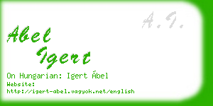 abel igert business card